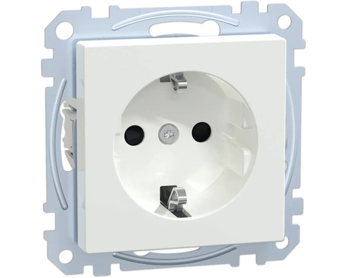 Merten MEG2300-0325 stopcontact met verhoogde aanraakbeveiliging, actief wit/glanzend