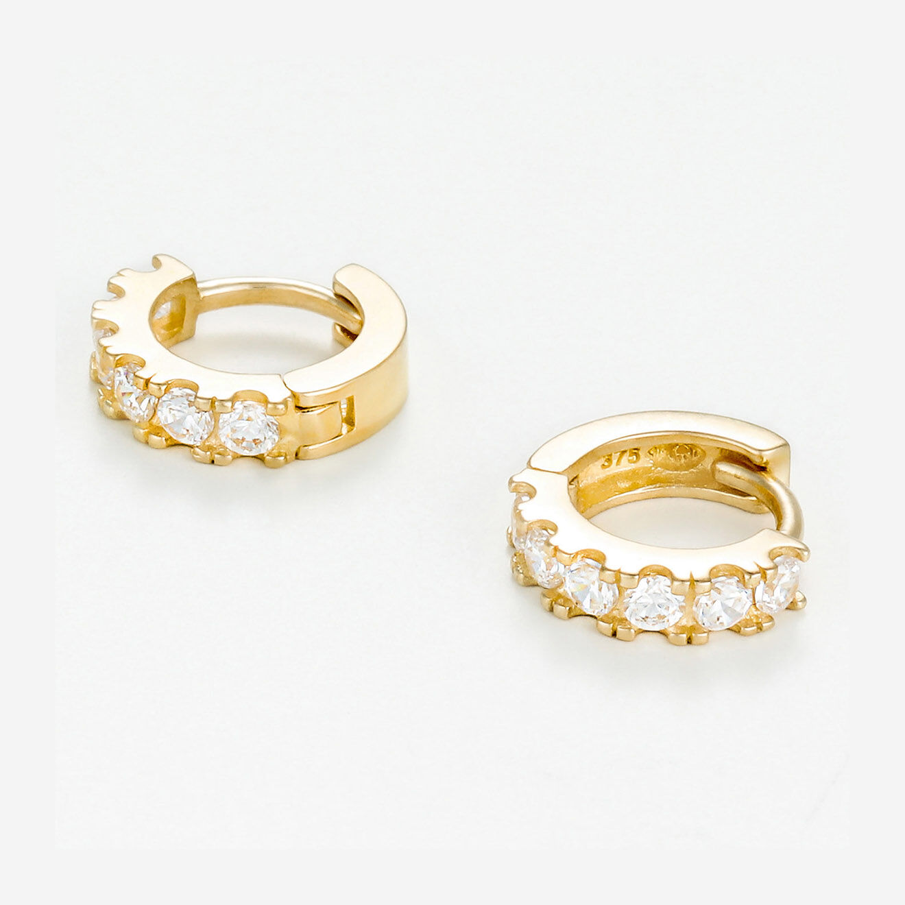 By Colette Boucles d'oreilles Lucia Zirconium or jaune