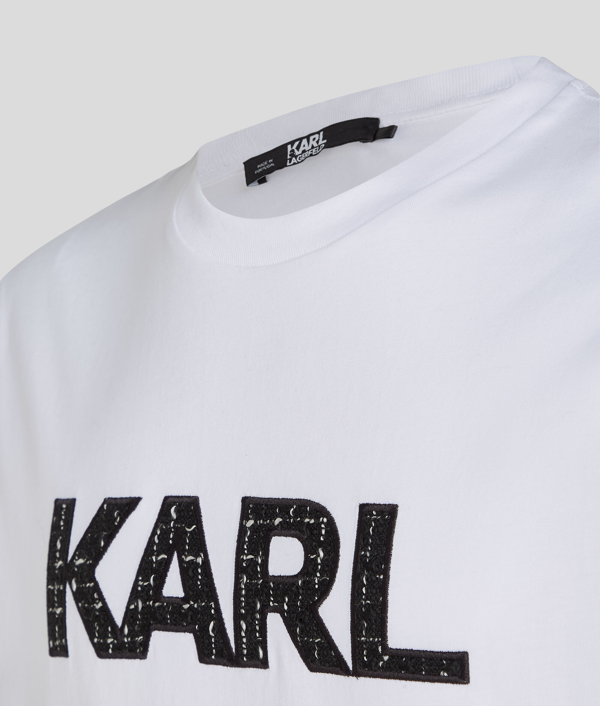 T-SHIRT À LOGO KARL EN BOUCLÉ