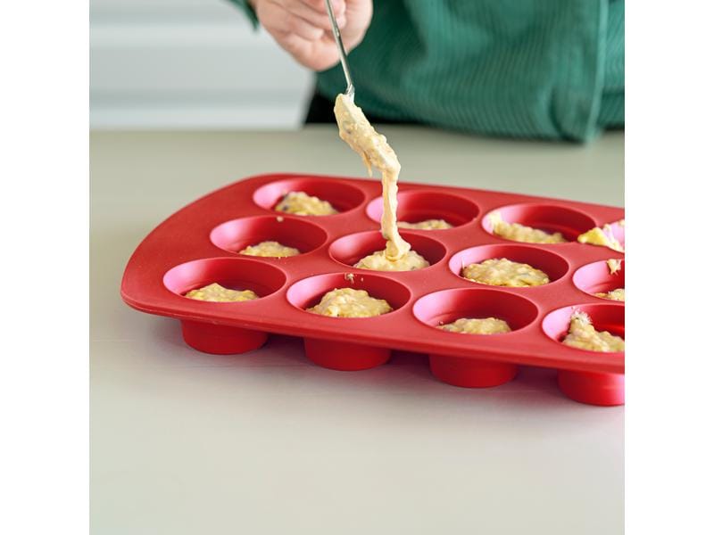 coox Muffin Backform 12 Mulden Faltbares Muffinblech