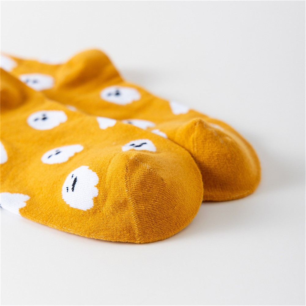 (6 Paar) Unisex Socken Halloween Fashion Strümpfe Füsslinge (One Size) - Geister
