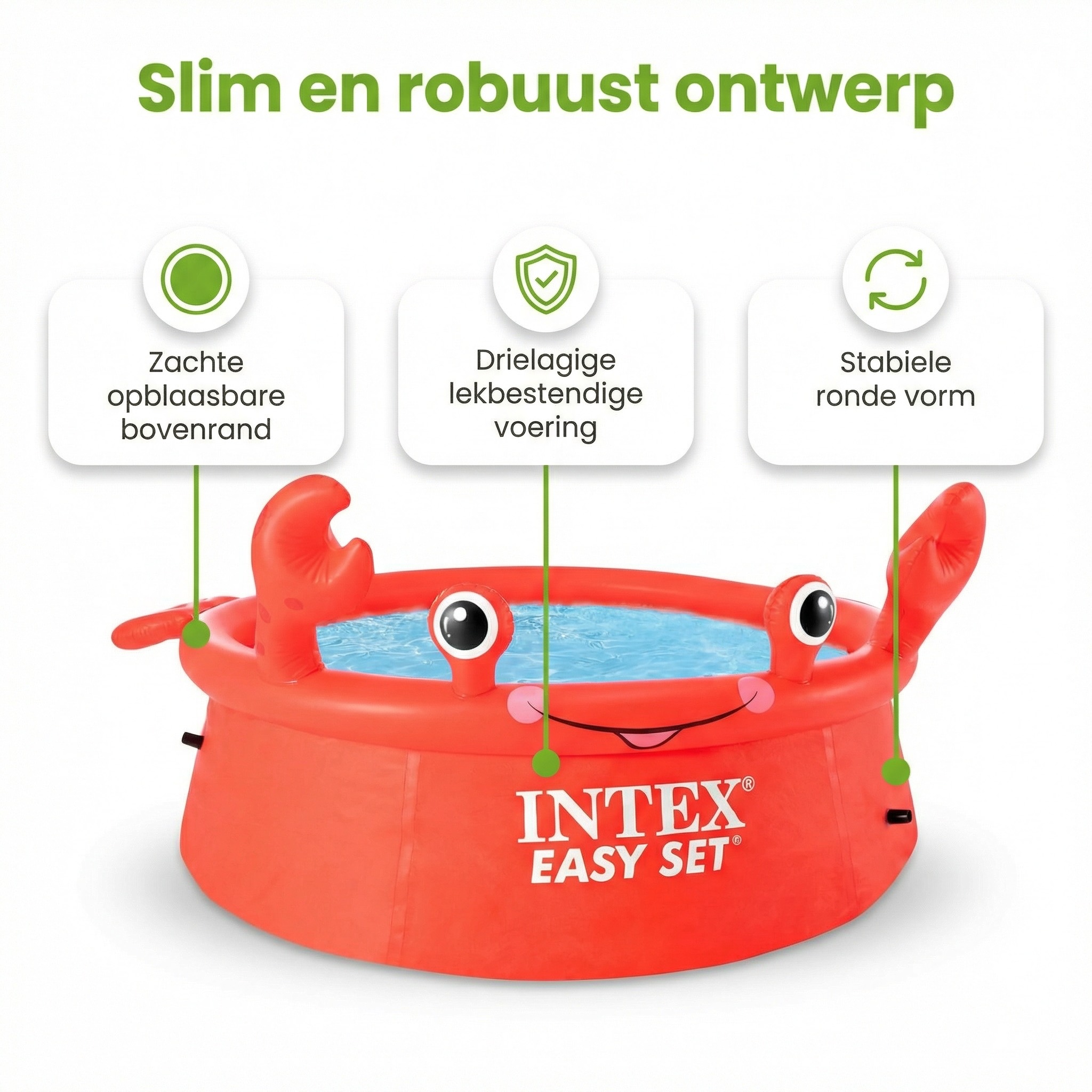 Intex easy set 183x51cm zwembad - krab