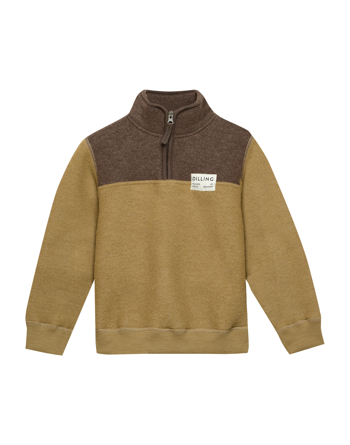 Trui met rits van merinowolfleece voor kinderen