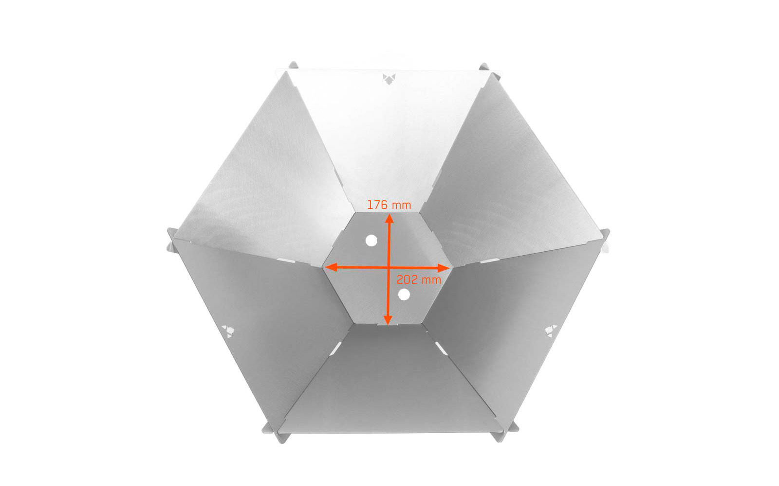 Fennek Hexagon Feuerschale 17 Liter
