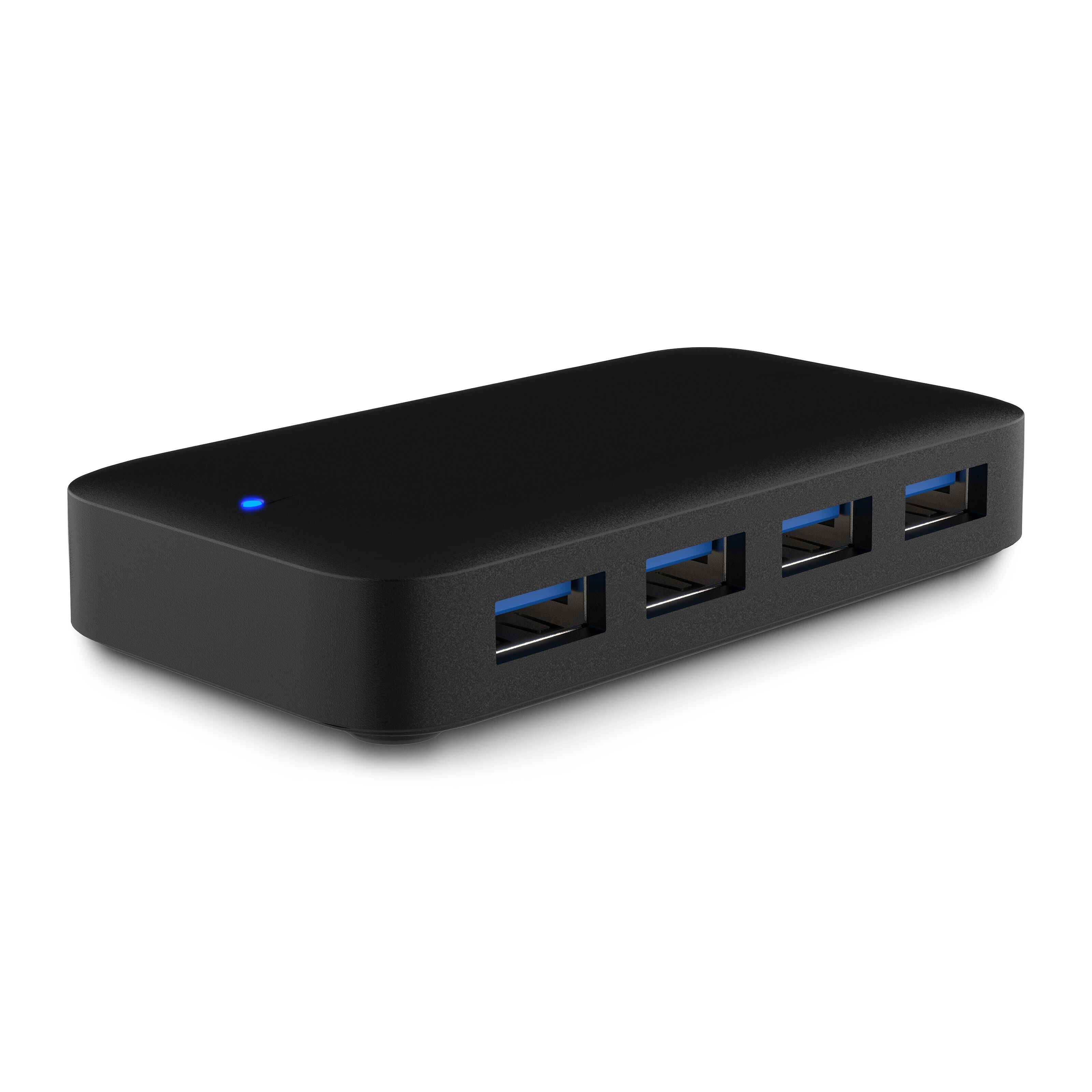 Plexgear USB 5 Gb/s-hub med strømforsyning, 4-veis