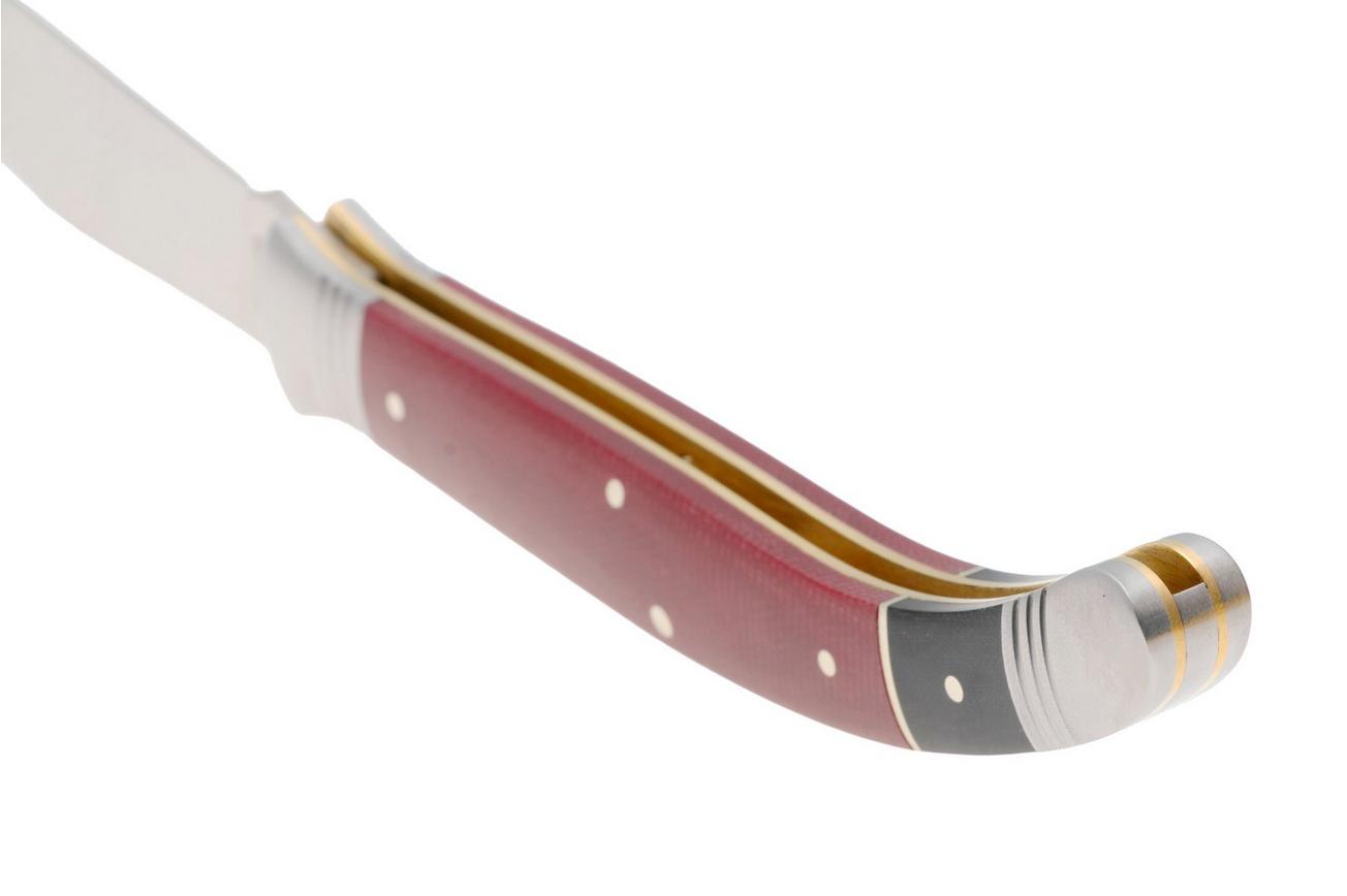 Rough Ryder Reserve Sabacc RRR025, D2, Burgundy Micarta, slipjoint zakmes