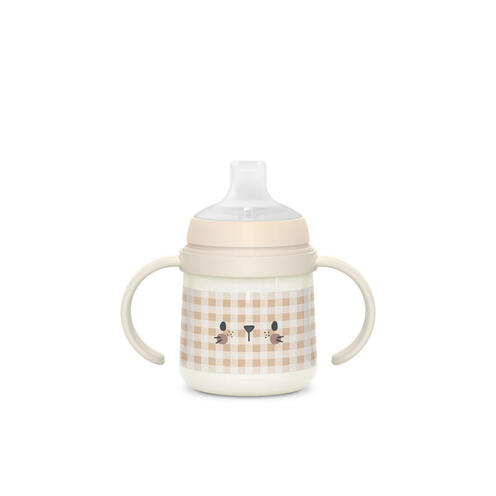 Biberon à anses 150mL Night&Day Rose poudré - SUAVINEX