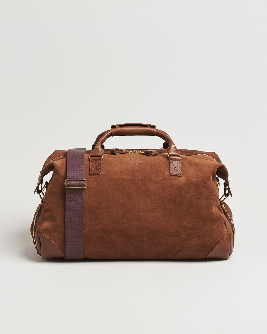 Bennett Winch Suede Weekender Brown