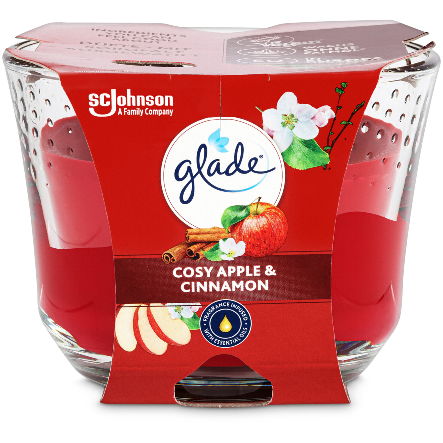 Glade Duftkerze gross Cosy Apple & Cinnamon