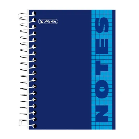 Herlitz Spiralnotizblock 10x14cm kariert sortiert