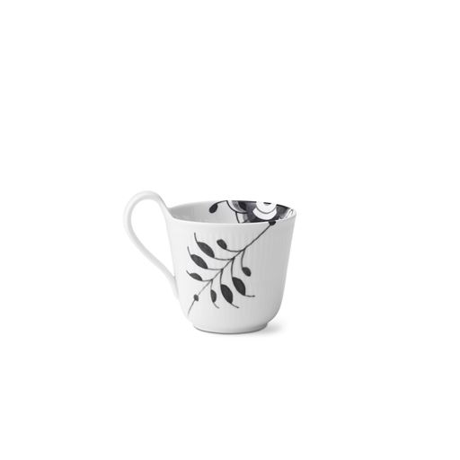 Royal Copenhagen Sort Mega Riflet Højhankskop, 33 cl