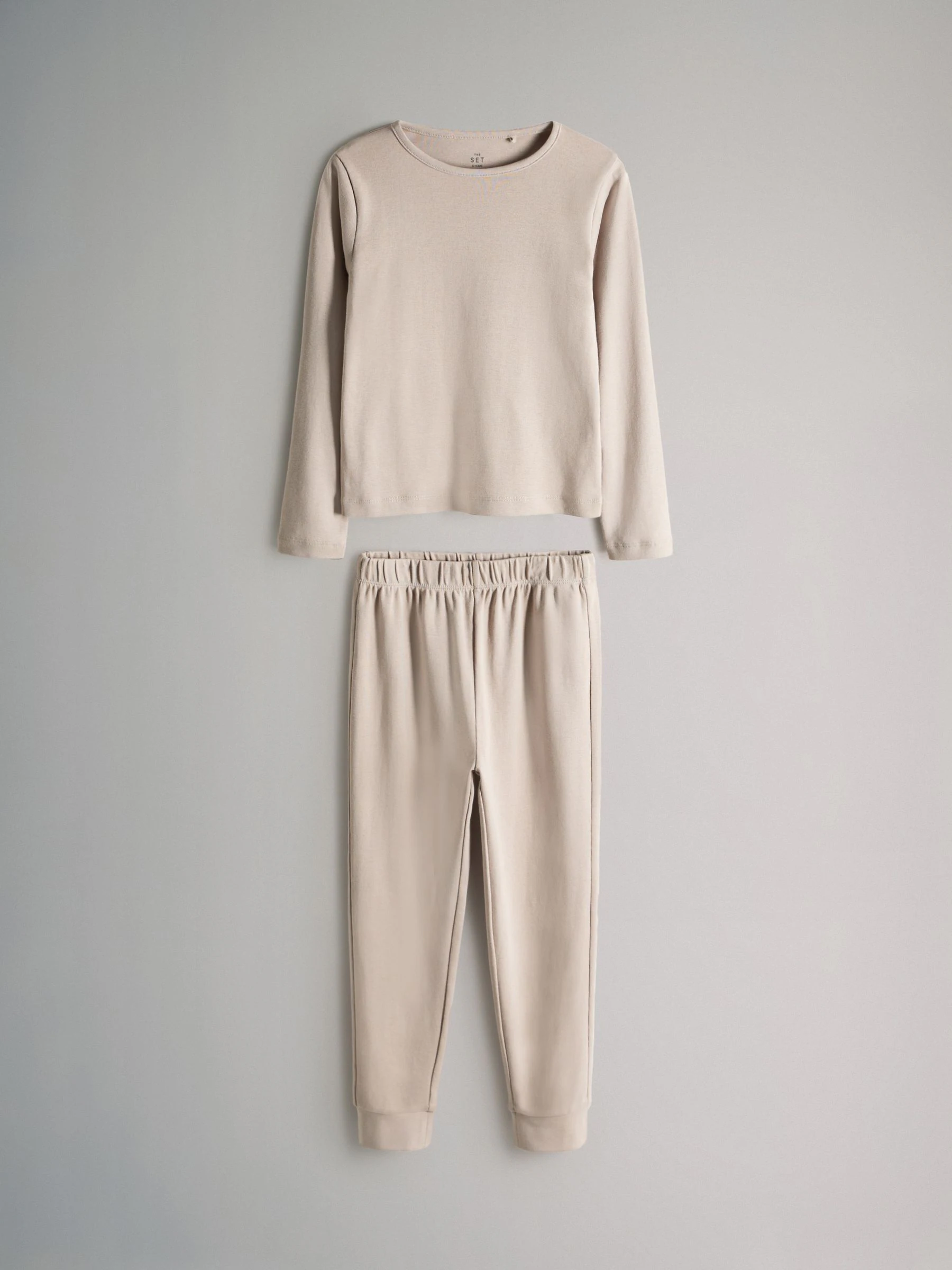 Bruin/crèmekleurig - The Set verpakking van 4 behaaglijke katoenen jersey pyjama's