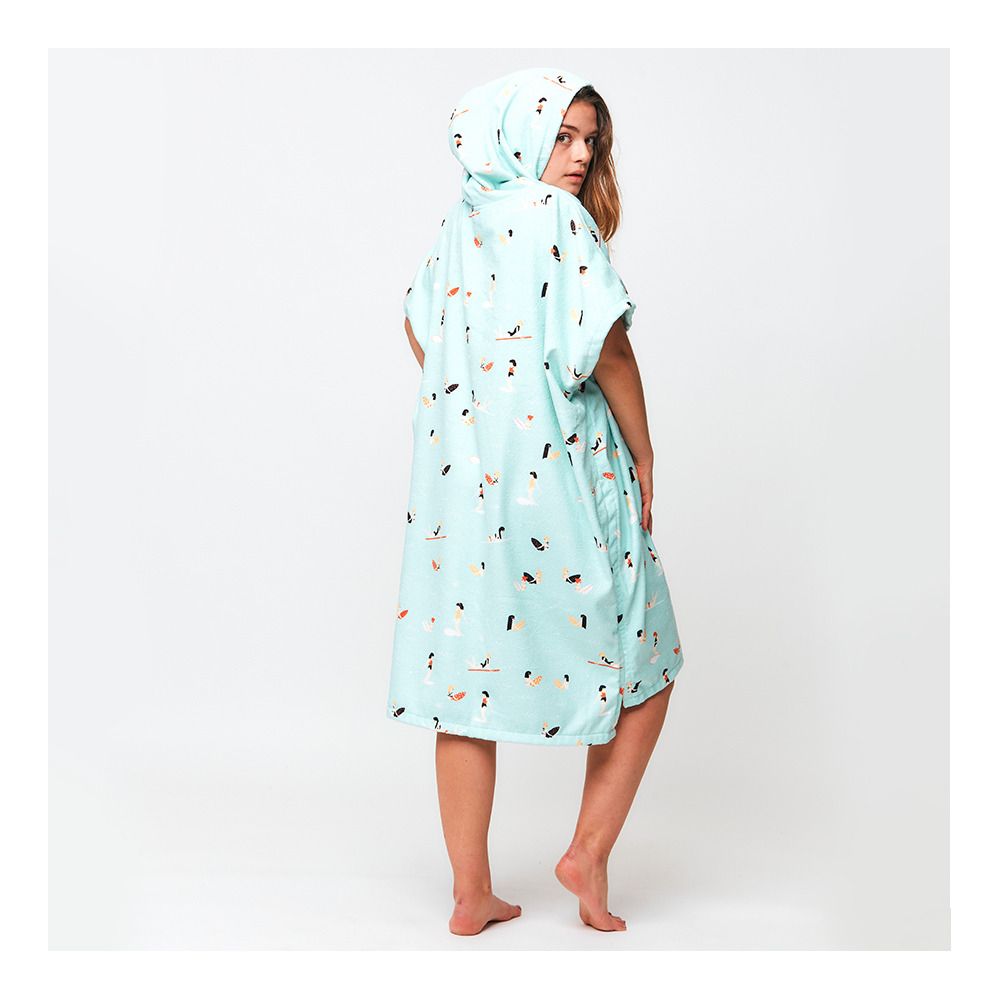 After Essentials MADRAGUE - Poncho light blue