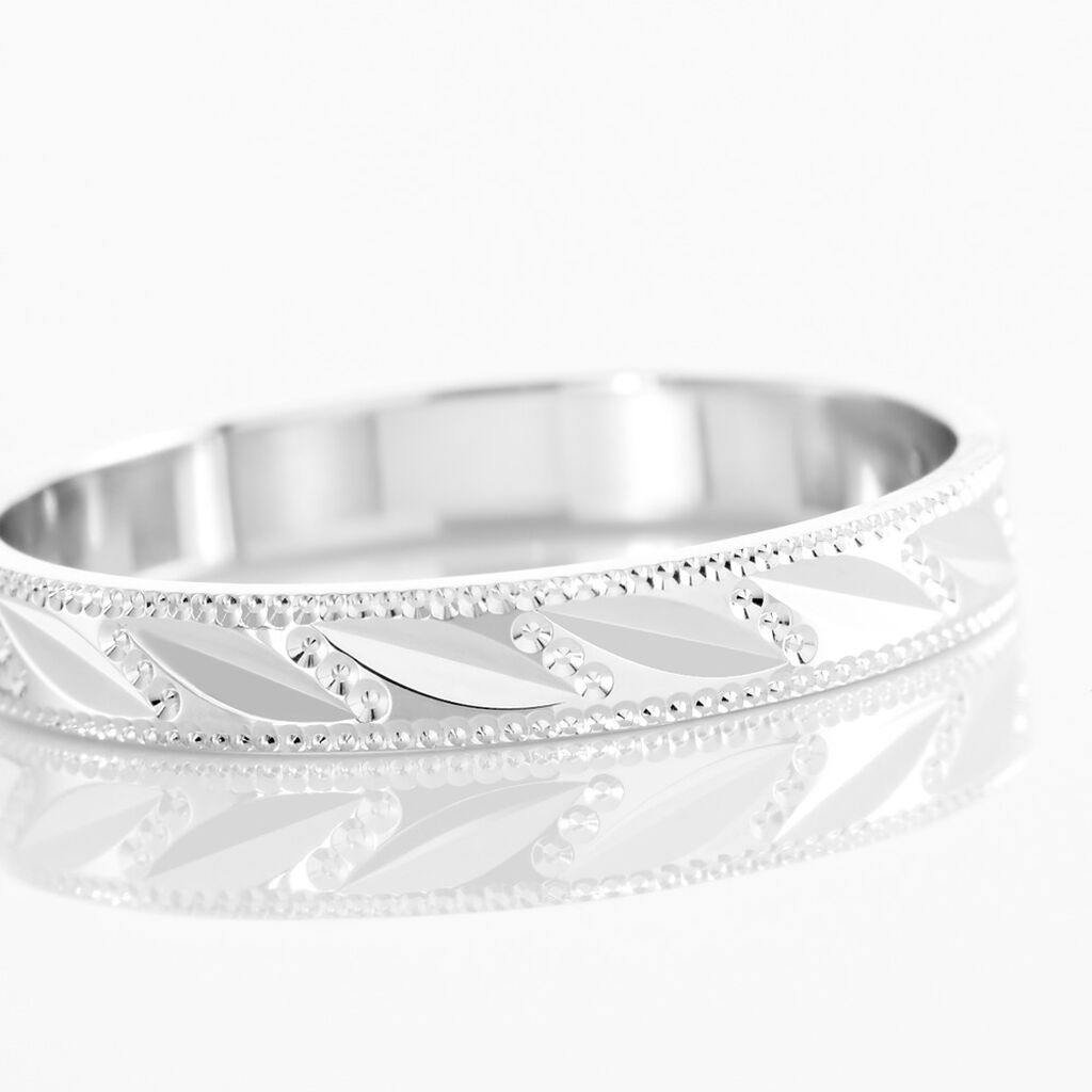 Alliance Eucleia Fantaisie Ruban Plat Or Blanc