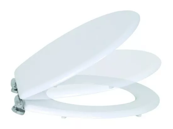 Abattant wc MDF Blanc - Charnières Zinc MSV