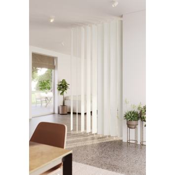Roomdivider lamel ellips wit 18x240 cm 1 stuk