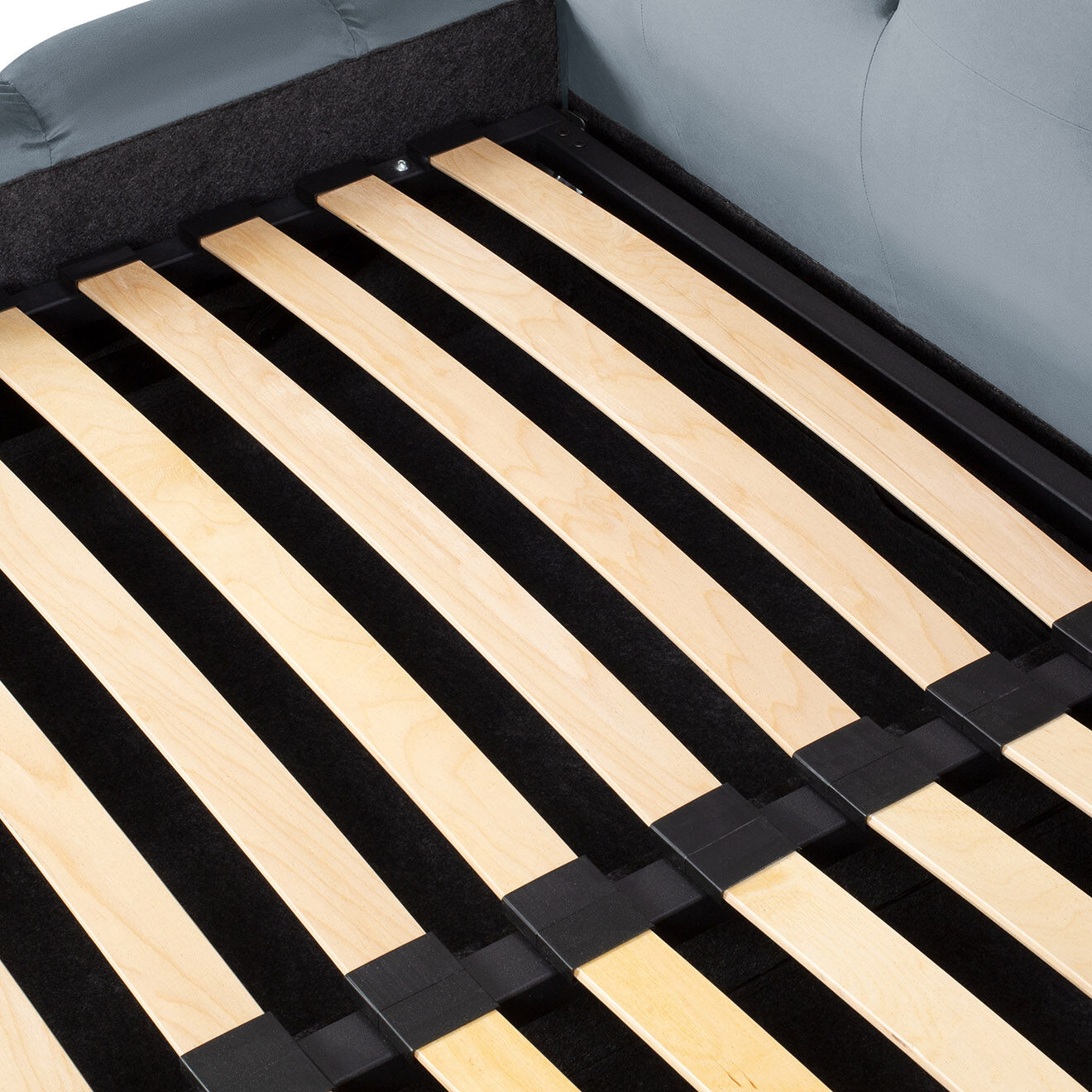 Cosmopolitan Design Lit avec coffre de rangement Bali Velours bleu clair - 180x200 cm
