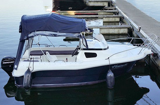 Boot fahren auf der Müritz