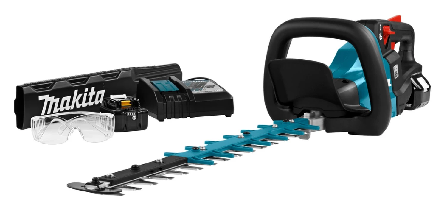 Makita DUH501RTE 18V Li-Ion accu heggenschaar set (2x 5.0Ah accu) - 500 mm