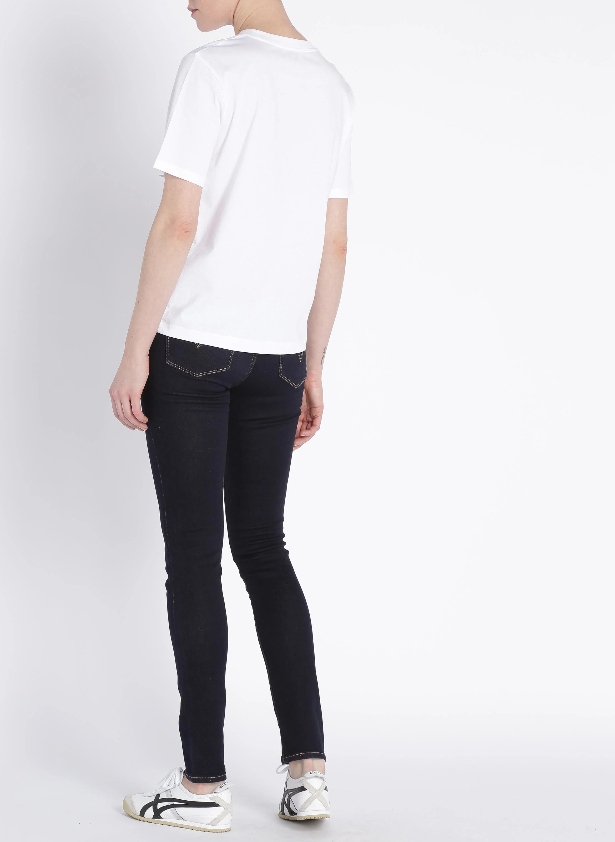 711 SKINNY - Jean skinny taille mi-haute en coton mélangé | Jean brut