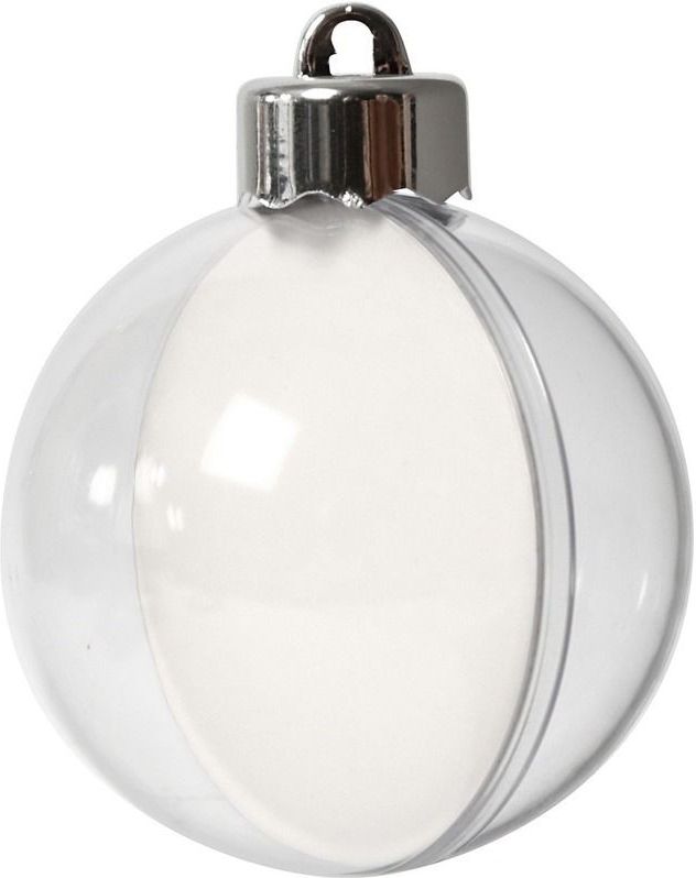 Kerstballen - Helder Transparant - Acryl - 8 Stuks - 6 Cm