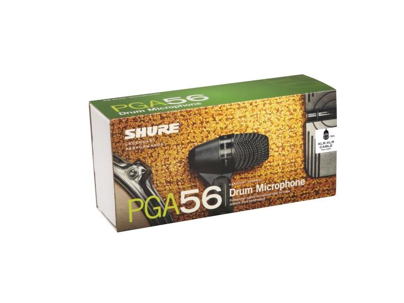 Shure Mikrofon PGA56-XLR Dynamisches Instrumentenmikrofon mit Nierencharakteristik