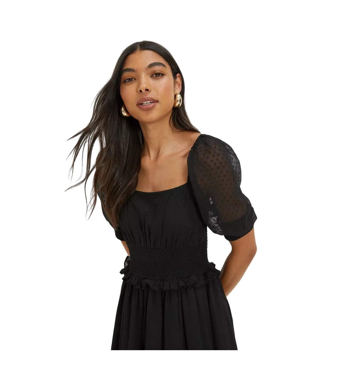 Dorothy Perkins - Robe mi-longue - Femme (Noir) - UTDP2926