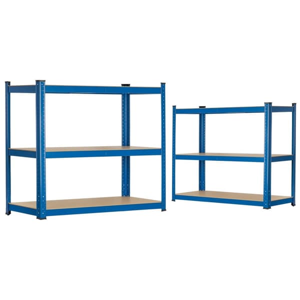 Robust metallhylle for oppbevaring, 150 x 75 x 30 cm - Humberg 4842