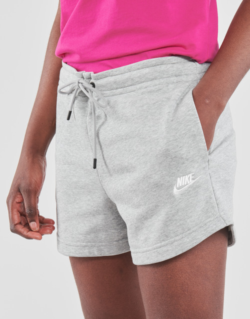 Nike - NSESSNTL FLC HR SHORT FT - Gris / Blanc