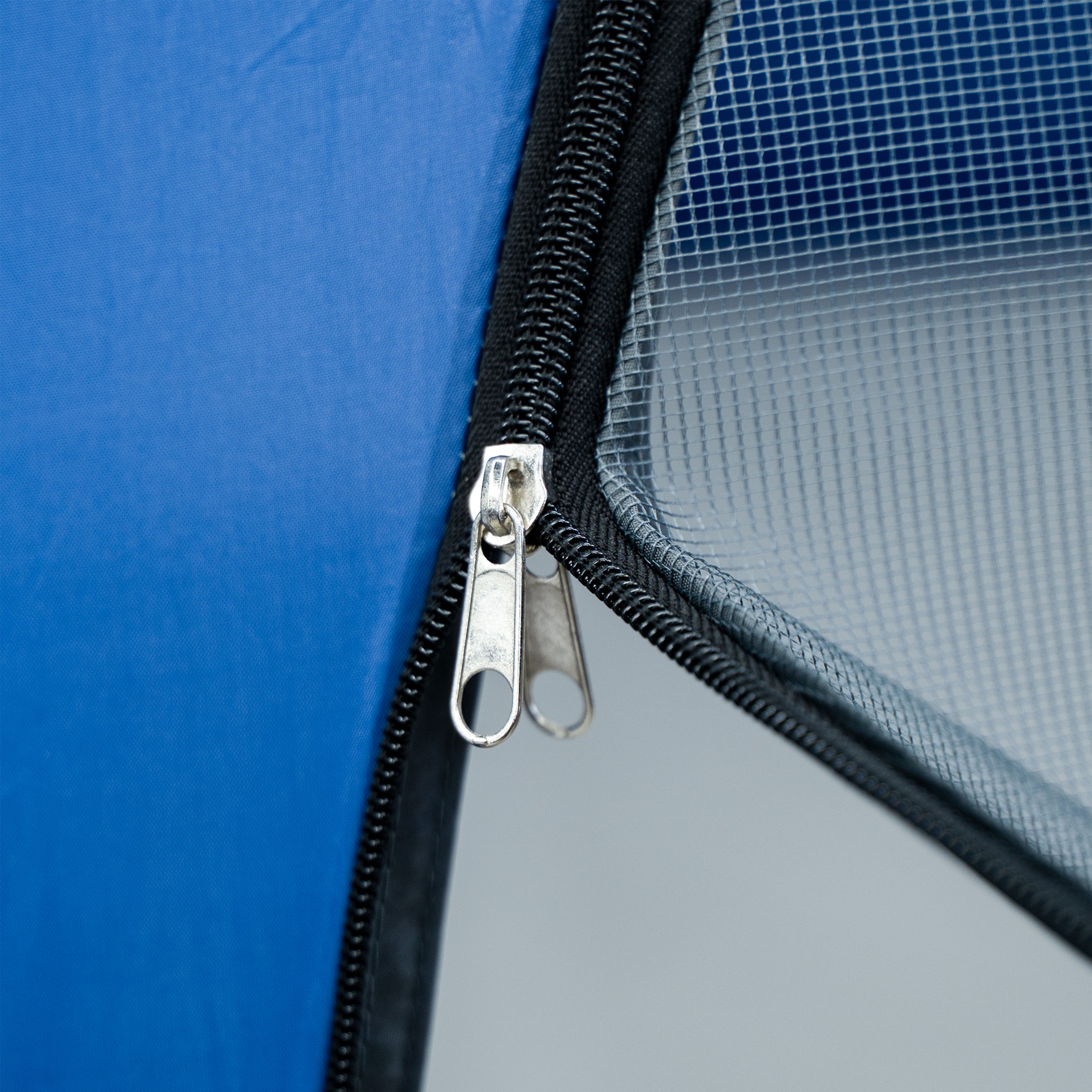 Pavillon LED KAYLA 3.5 x 3.5 m transparent/blau