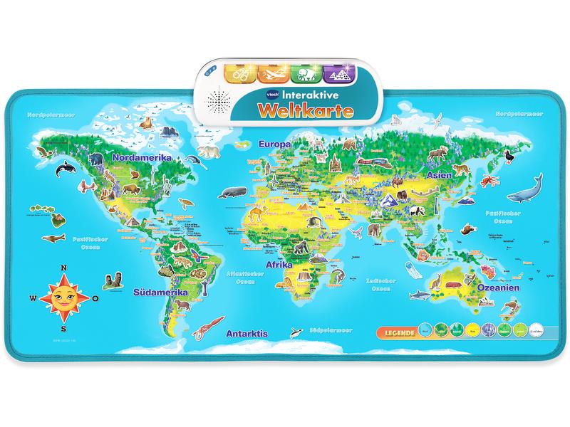 Vtech Interaktive Weltkarte -DE- Die Welt vom Kinderzimmer aus entdecken
