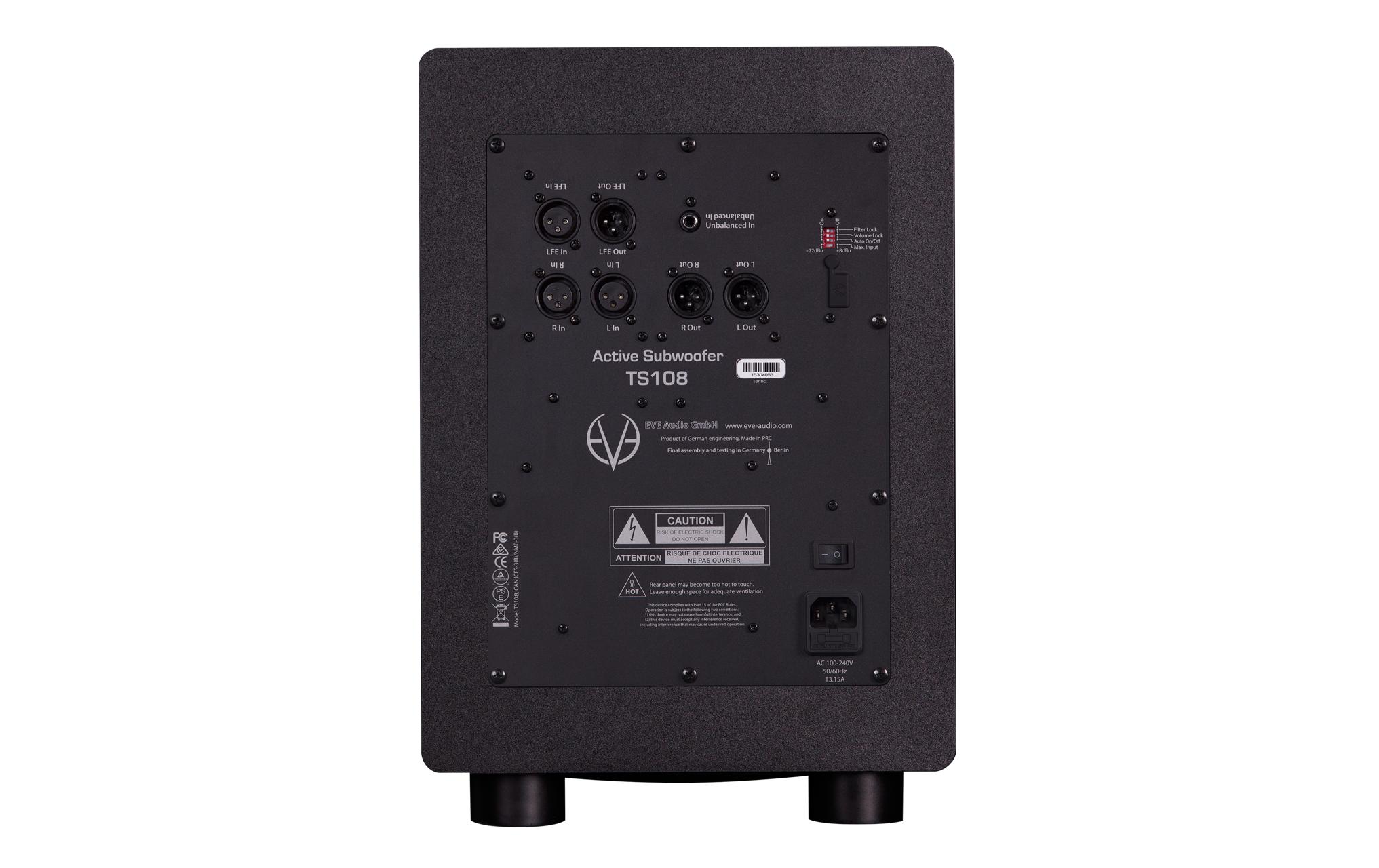 Subwoofer TS108 Schwarz<br>Aktiver 8