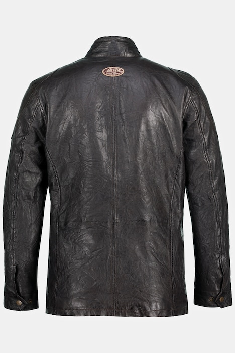 Lederjacke, Leder, Lamm-Nappaleder, warmes Futter, Stehkragen