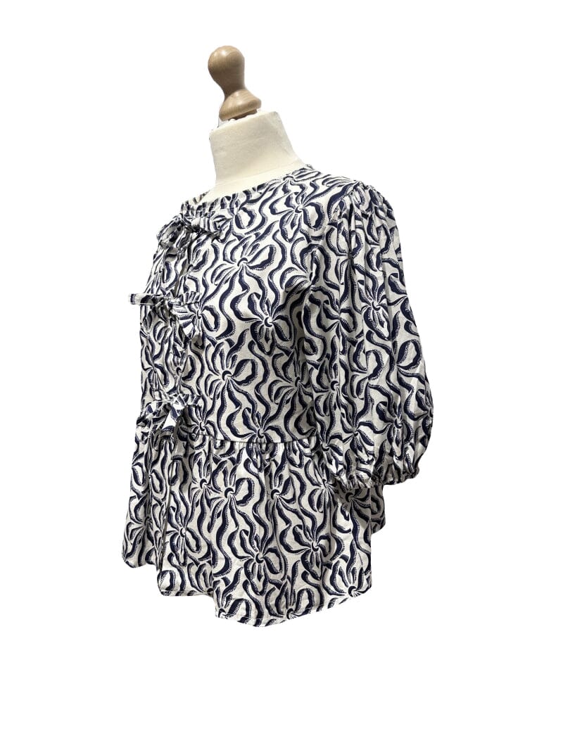 A-bee Top Flower Bows 12275F navy