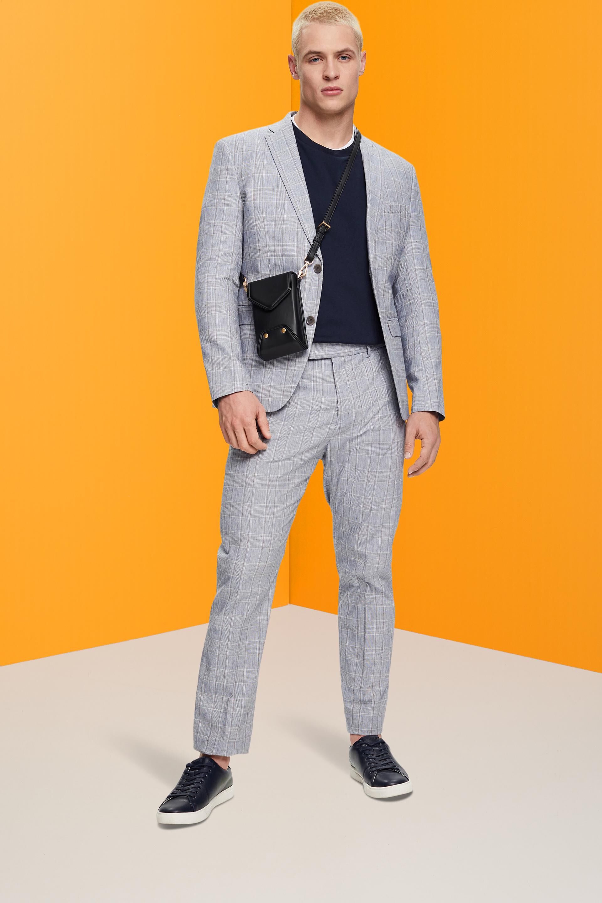 Pantalon de tailleur Slim Fit à carreaux