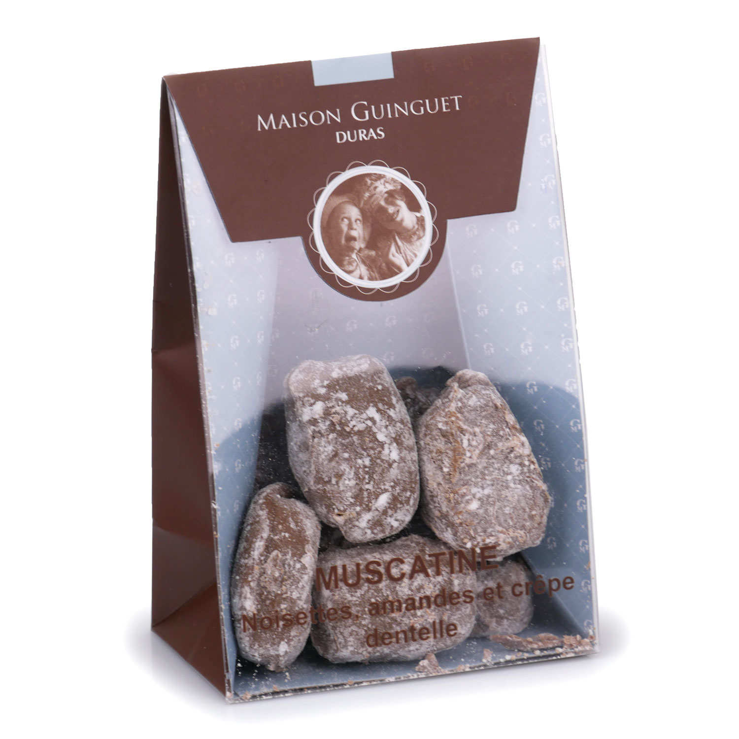 Muscatine - Chocolats noisettes, amandes et crêpes dentelles