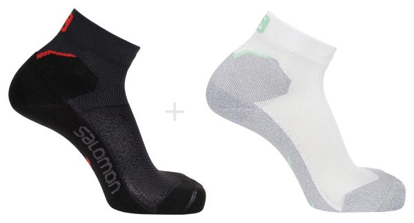 Chaussettes basses Salomon Speedcross Ankle Gris Blanc Unisex