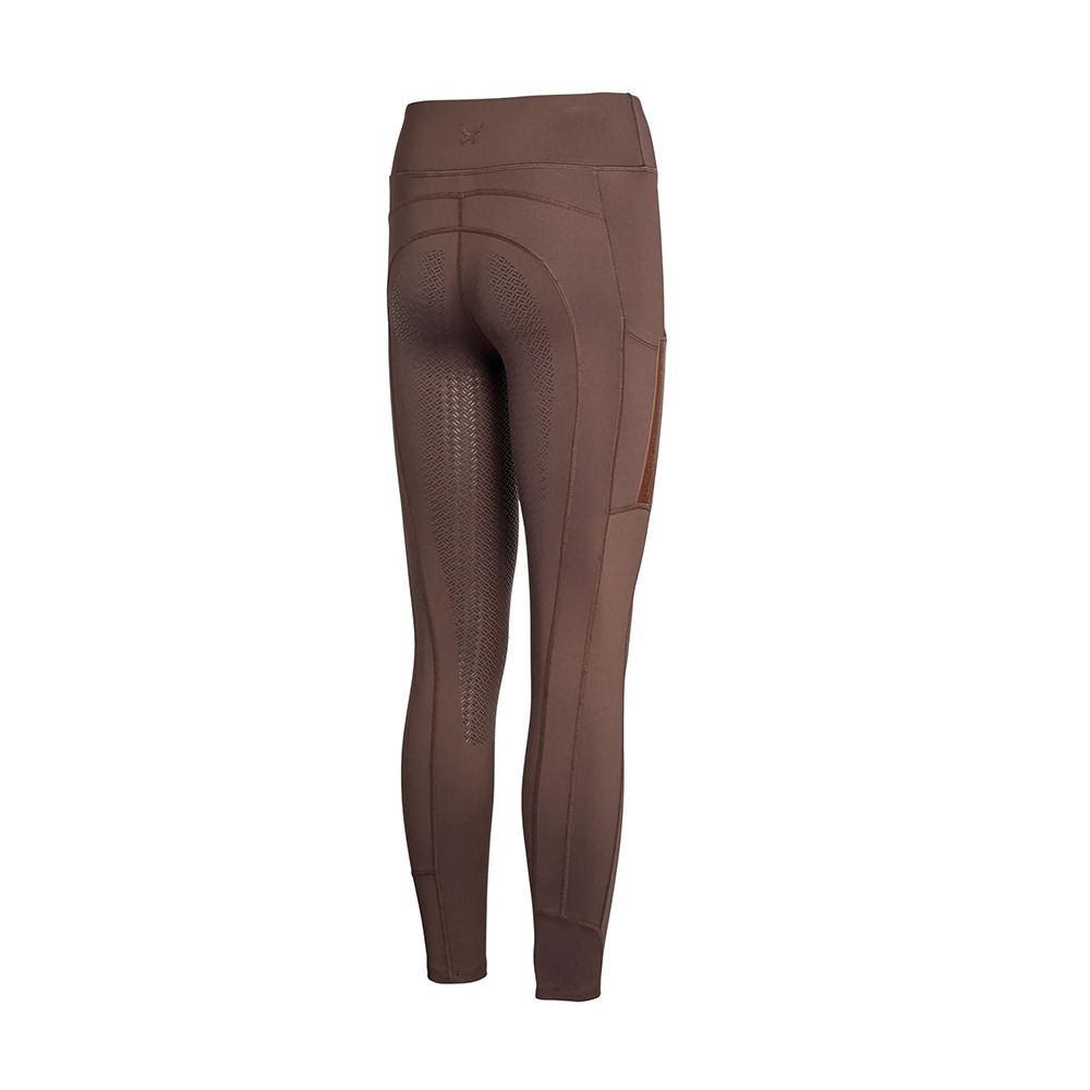 Kingsland KLKATTIE F-TEC4 F-GRIP - Legging fond de peau siliconé Femme brown chocolate tort