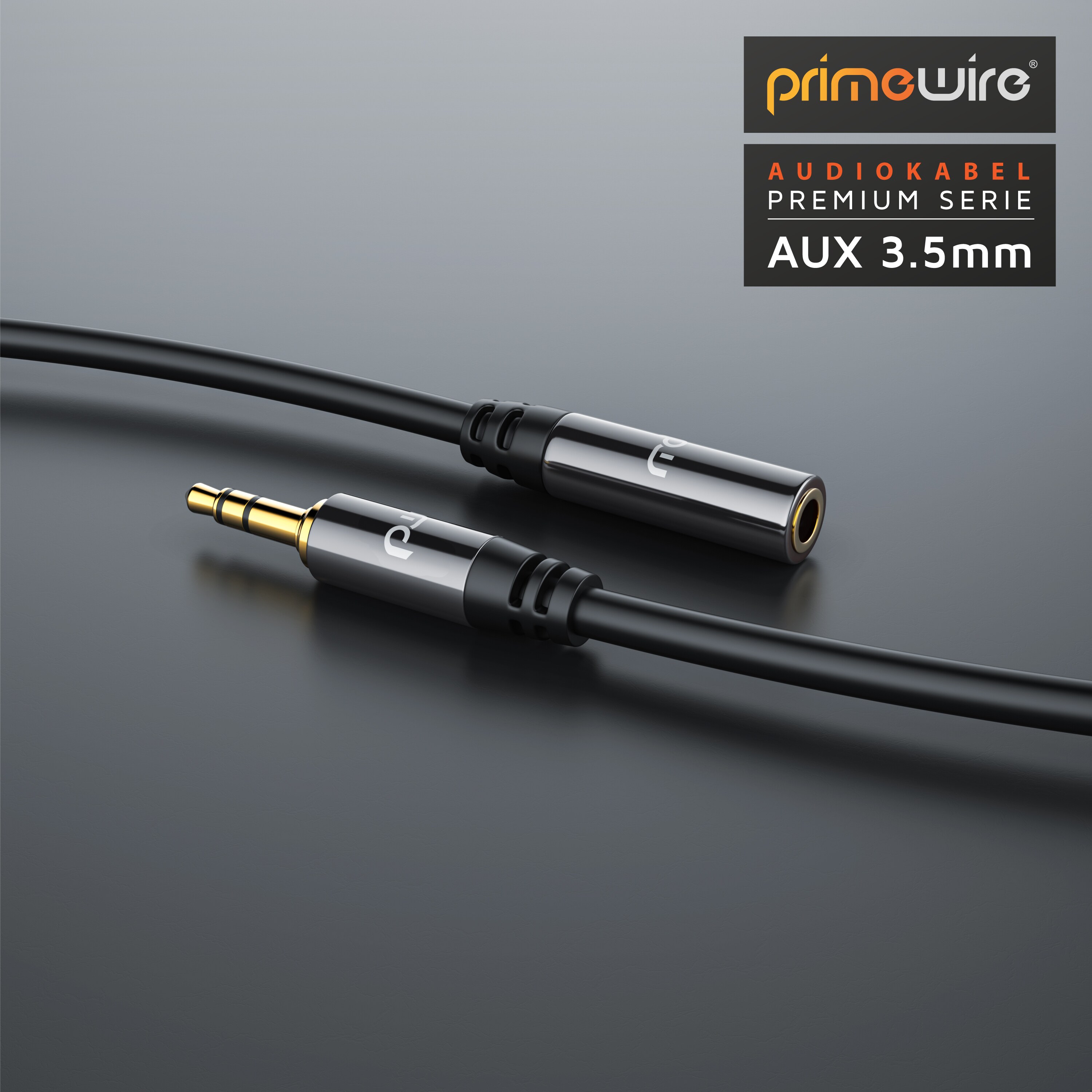 Primewire 3,5-mm-Klinke Audio-Kabel, AUX,HiFi Audio Klinkenkabel / Verlängerungskabel - 1,5m