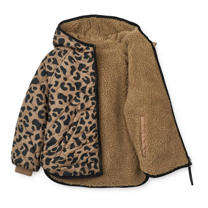 Liewood Veste Réversible Matières Recyclées Léopard Jackson | Marron