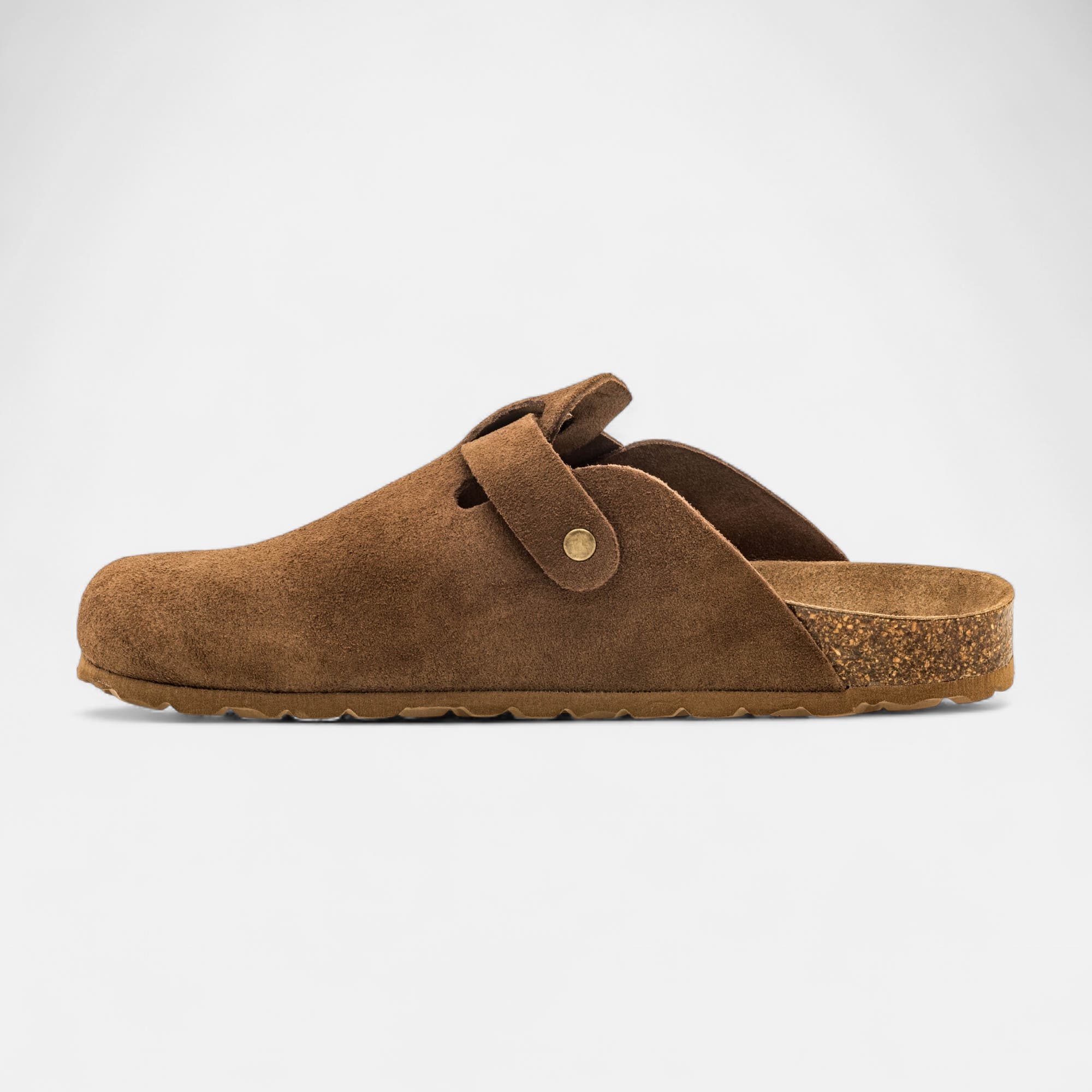Mules Femme en cuir marron
