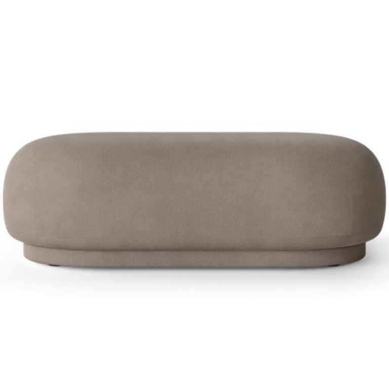 Ferm Living Rico Ottoman brushed poef warm grey