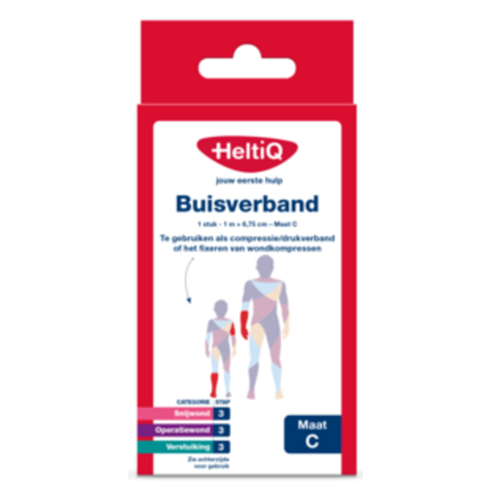 HeltiQ Buisverband Maat C 1m x 6,75cm