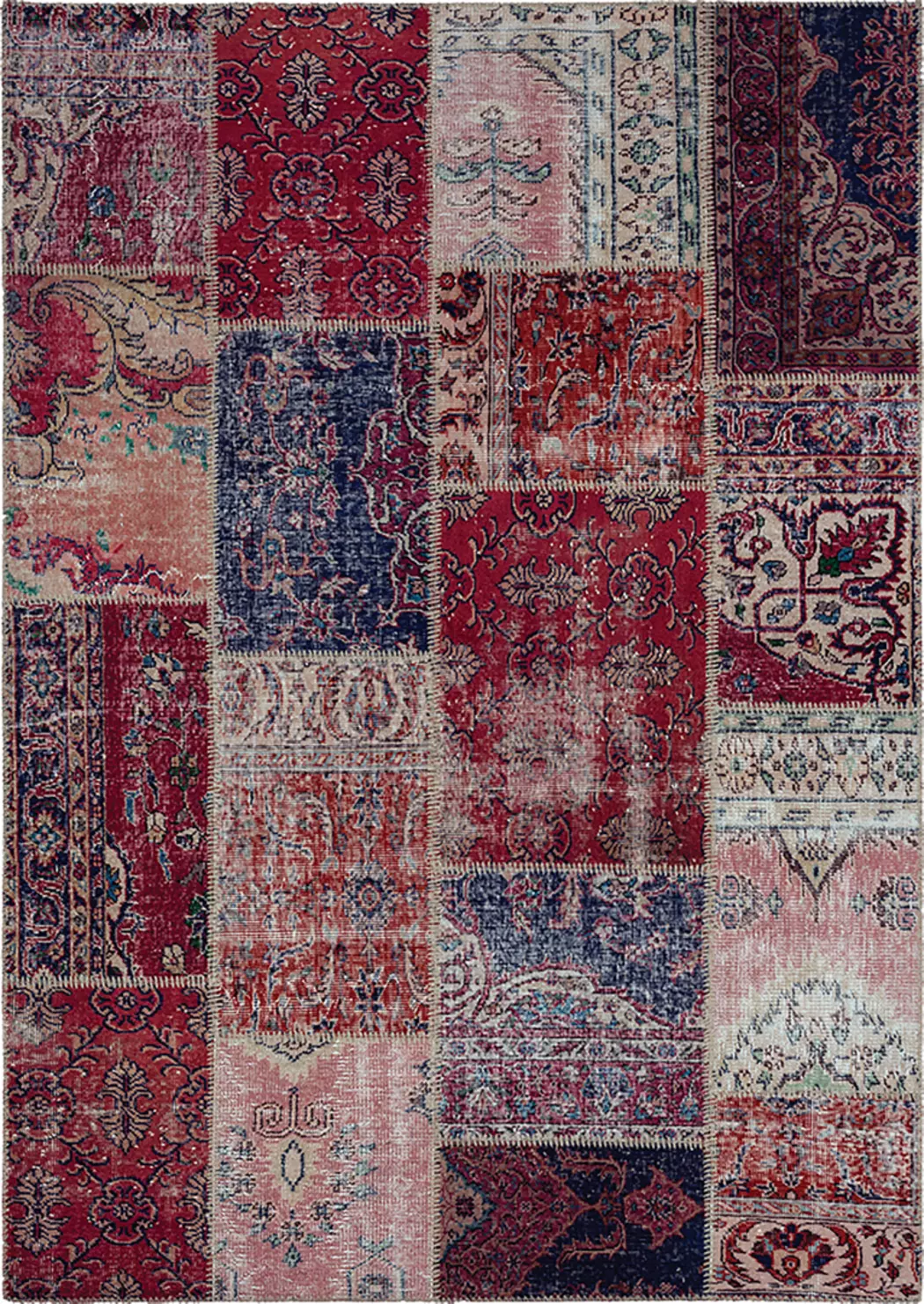 Vintage Teppich Patchwork 200 x 300 cm