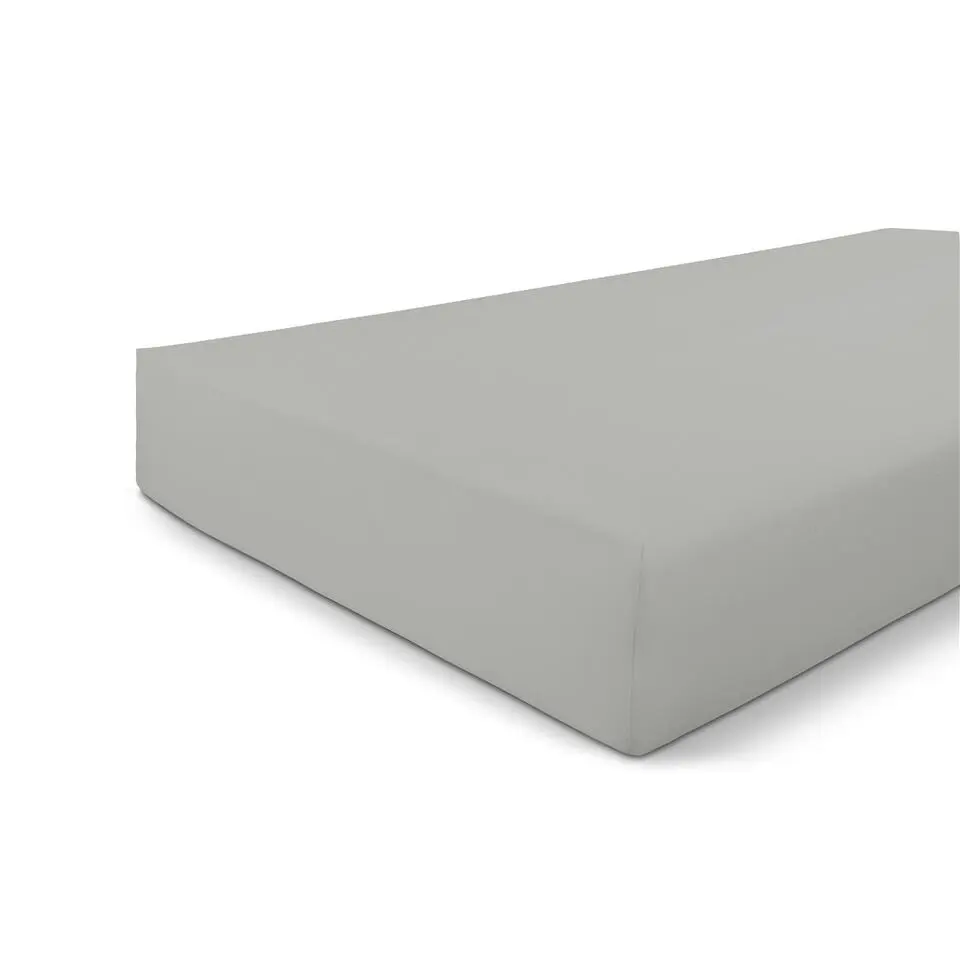Byrklund - Hoeslaken Jersey - 160x200 cm - Licht Grijs