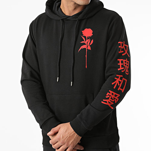 Ensemble De Survêtement Roses Noir Rouge