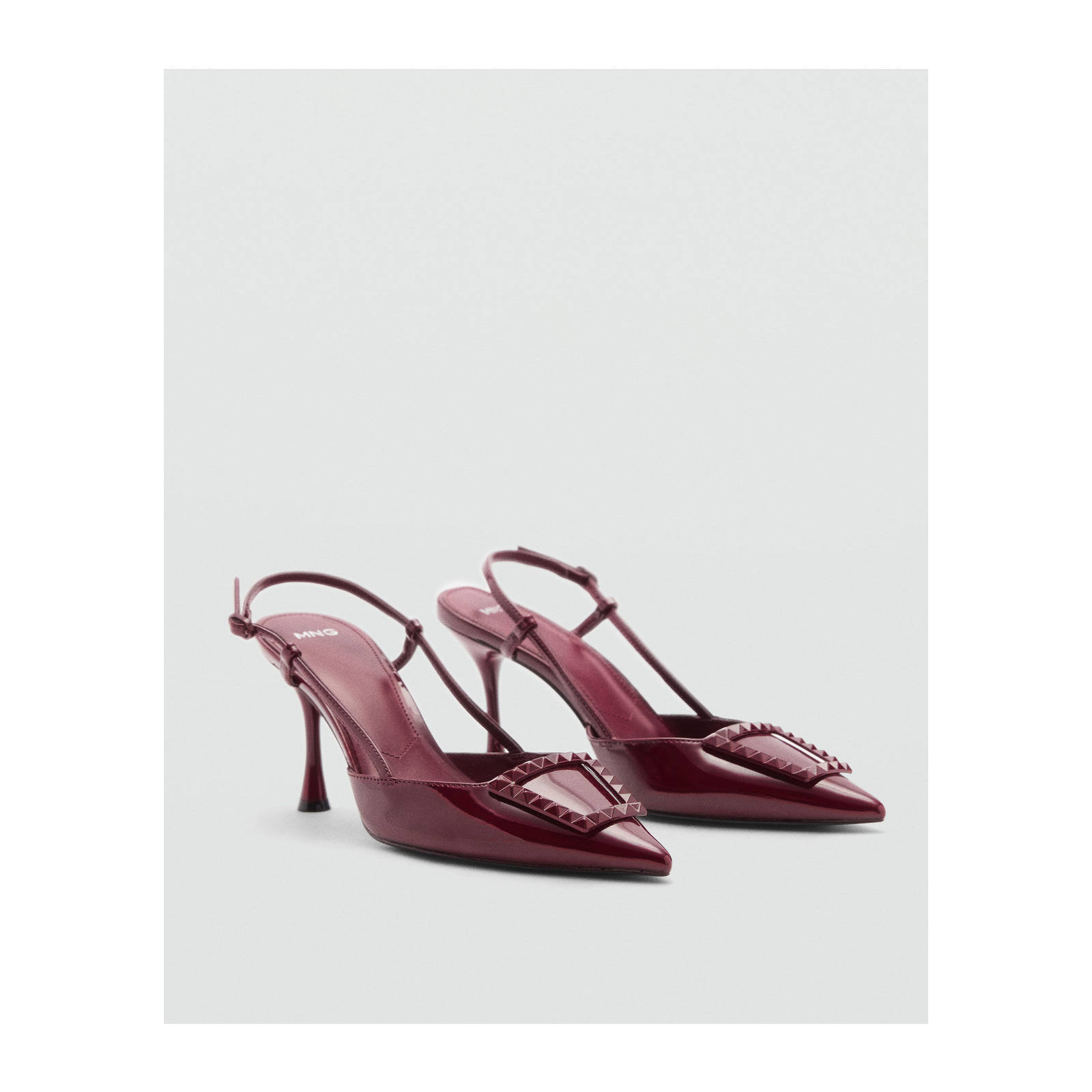 Mango slingback pumps donkerrood