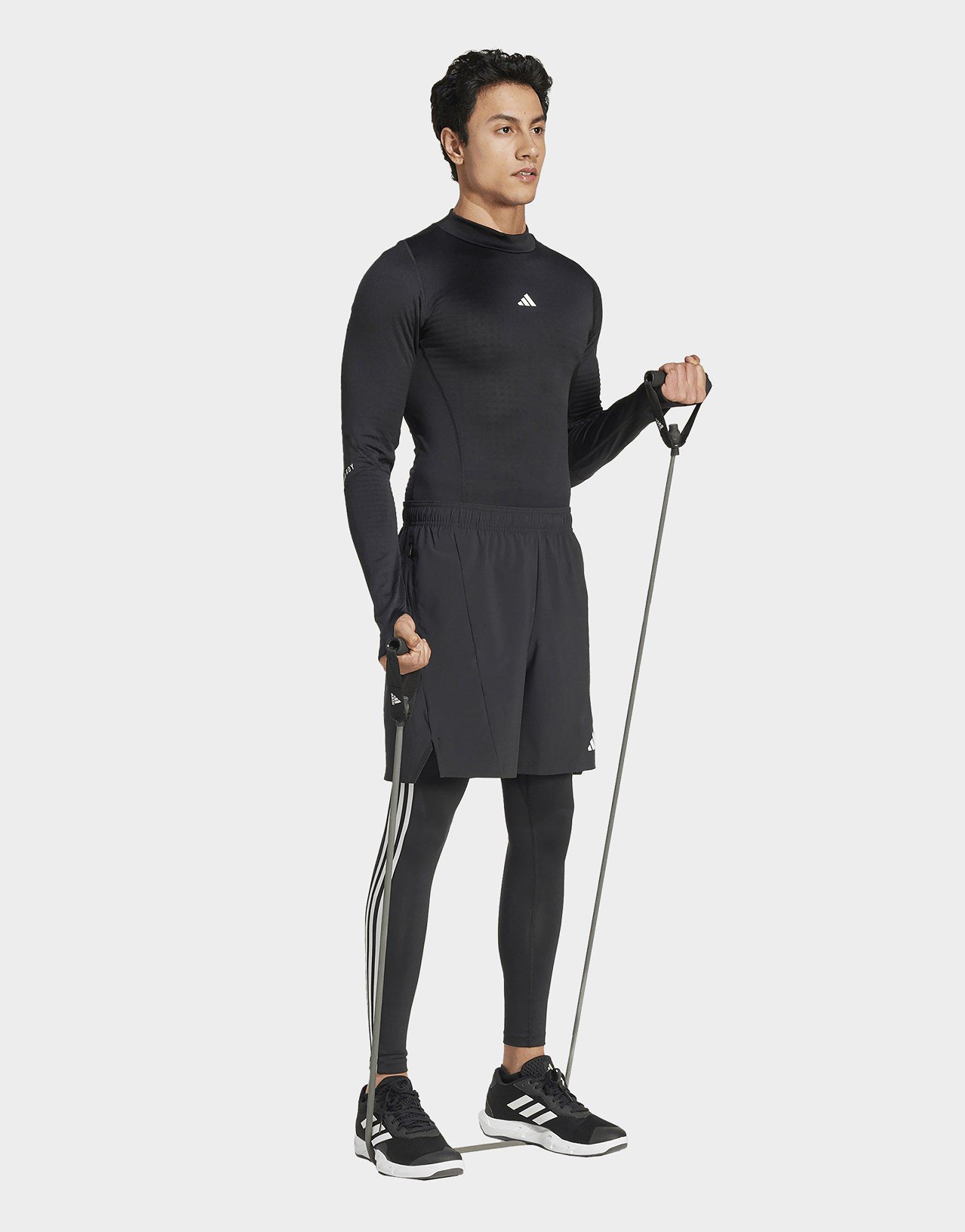 adidas Collant long de training 3 bandes compression TECHFIT