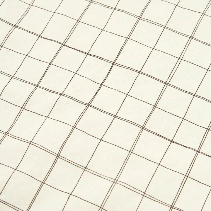 Nobodinoz - L1N0 Baby Bettlaken, 70 x 100 cm, natural grid