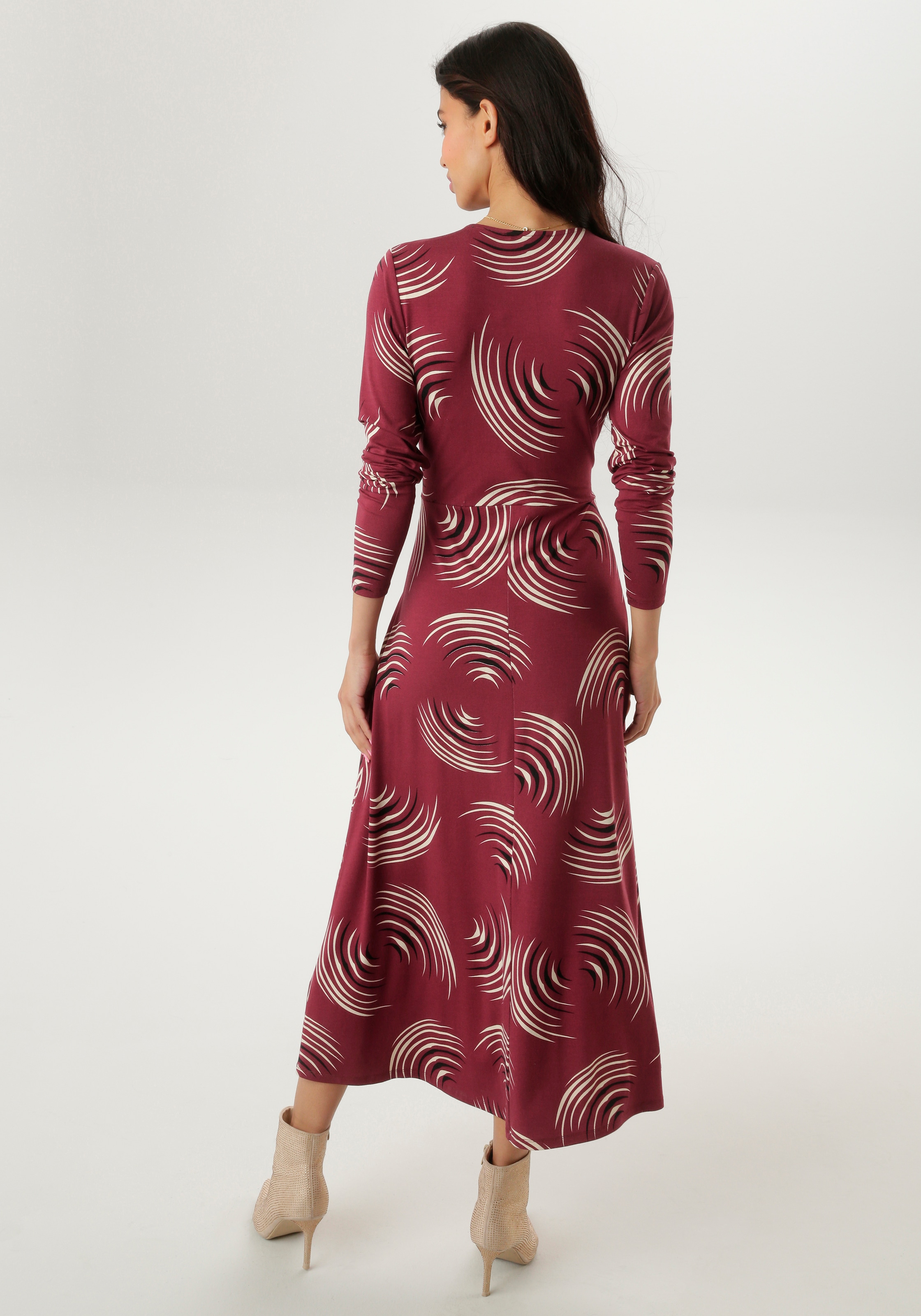 Aniston SELECTED Maxikleid mit V-Ausschnitt in Wickeloptik und Unterbrustnaht - NEUE KOLLEKTION
